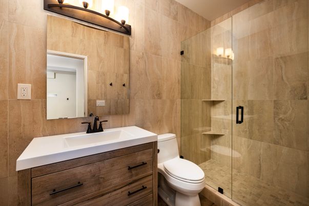 Bathroom, Glass Shower, Interior