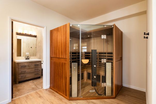 Bathroom, Glass Shower, Interior, Sauna Room