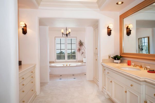 Bathroom, Interior, Recessed Lighting