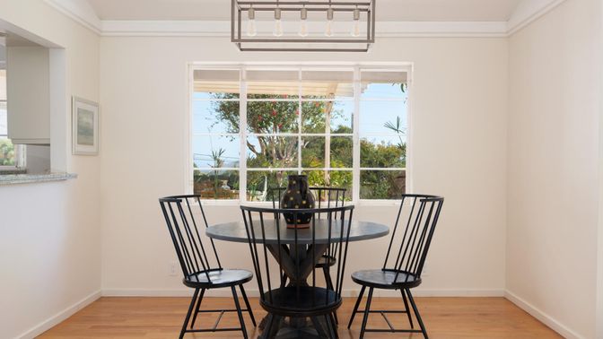 Dining room, Interior, Wood Texture Flooring