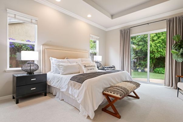 Bedroom, Interior, Recessed Lighting