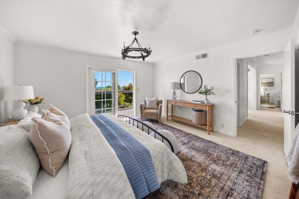 Bedroom, Chandelier, Interior
