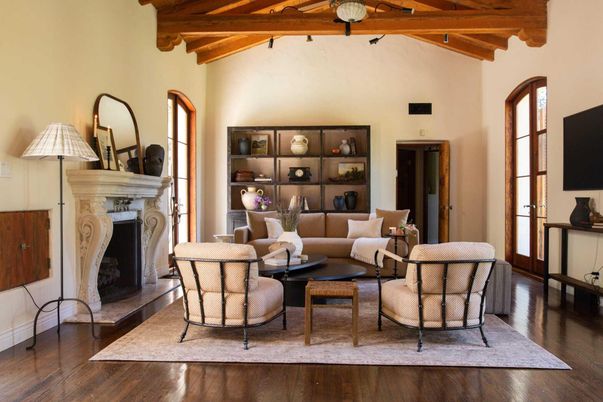Fireplace, Interior, Living room, Wooden Beams, Wooden Ceilings, Wood Texture Flooring