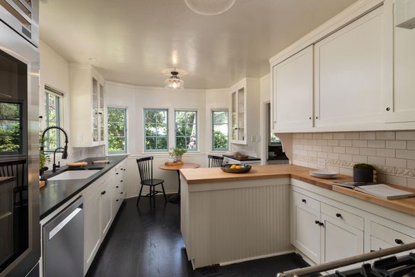 Interior, Kitchen, Wood Texture Flooring