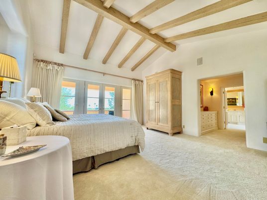 Bedroom, Interior, Wooden Beams