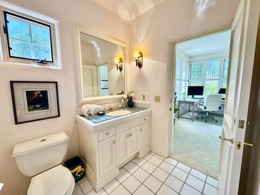 Bathroom, Home Office, Interior, Tile Countertops
