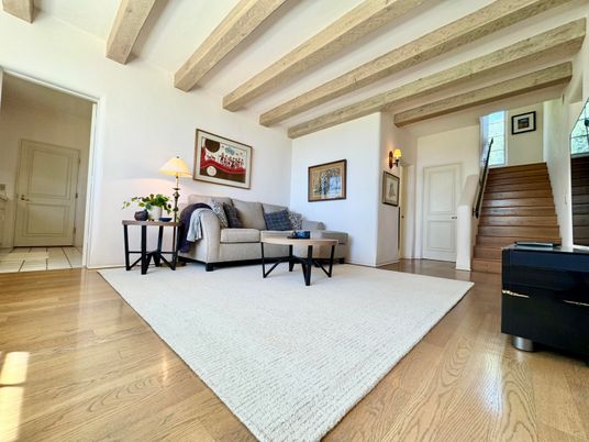 Interior, Living room, Wooden Beams, Wood Texture Flooring