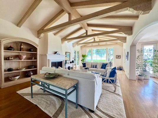 Fireplace, Interior, Living room, Wooden Beams, Wood Texture Flooring