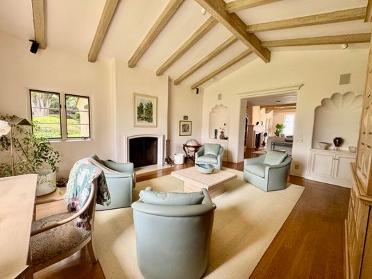 Fireplace, Interior, Living room, Wooden Beams, Wood Texture Flooring