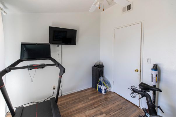 Fitness Equipment, Interior, Wood Texture Flooring