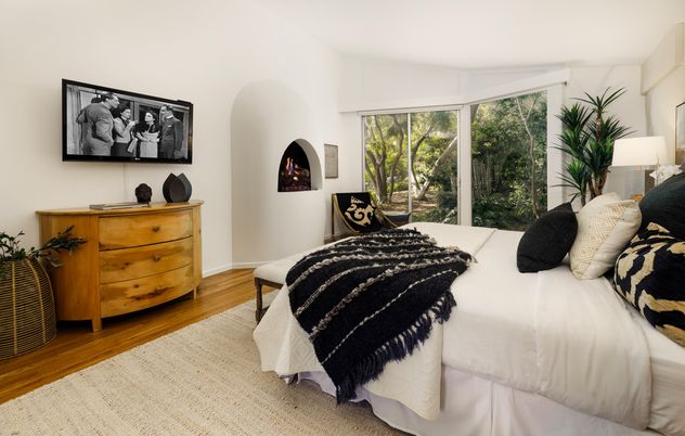 Bedroom, Interior, Wood Texture Flooring