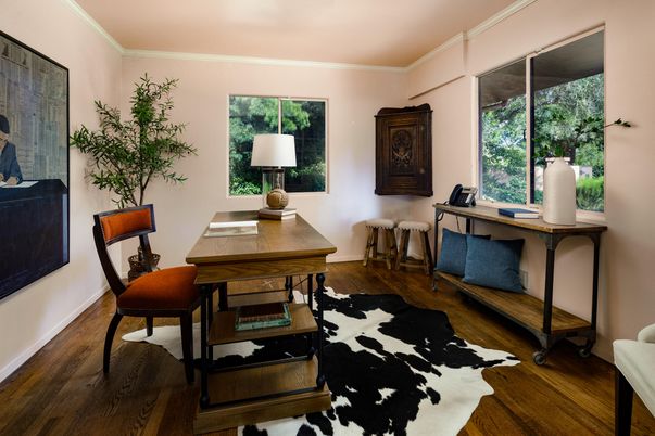 Home Office, Interior, Wood Texture Flooring