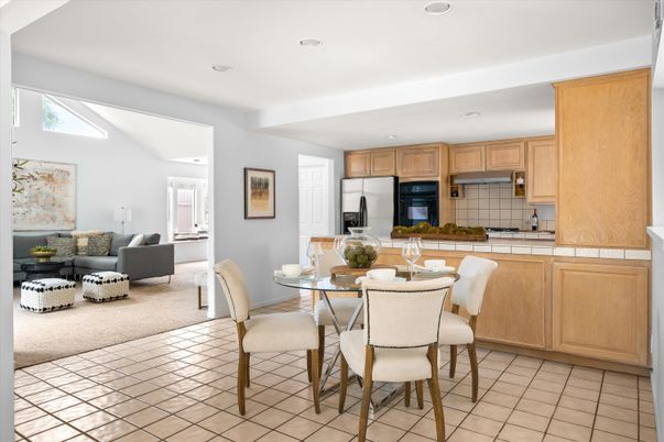 Dining room, Interior, Kitchen, Living room, Recessed Lighting