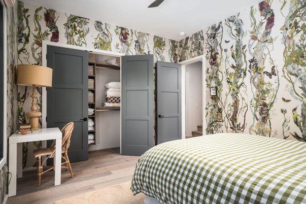 Bedroom, Home Office, Interior, Wood Texture Flooring