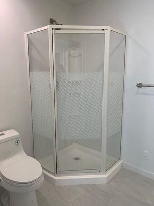 Bathroom, Glass Shower, Interior, Marble
