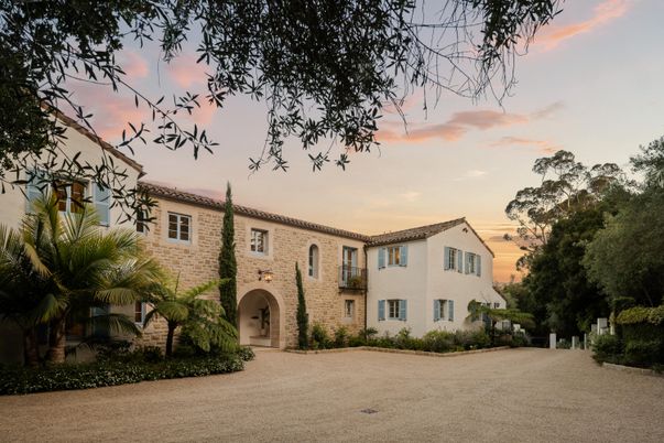 Backyard, Exterior, Facade, Brick Facade, Spanish Mediterranean