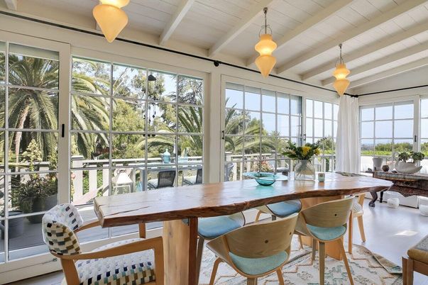Dining room, Interior, Pendant Lights, Sun Room