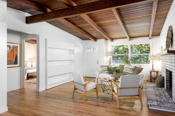 Fireplace, Interior, Living room, Wooden Beams, Wooden Ceilings, Wood Texture Flooring