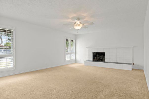 Empty room, Fireplace, Interior