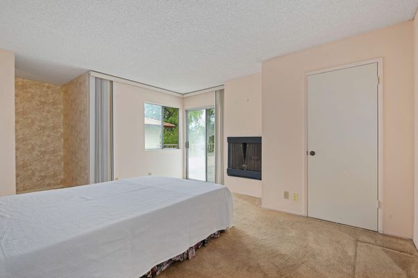 Bedroom, Fireplace, Interior