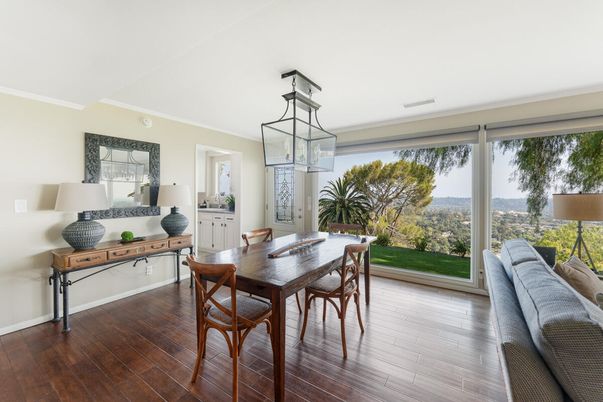Dining room, Interior, Wood Texture Flooring