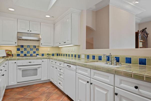 Interior, Kitchen, Recessed Lighting, Tile Countertops