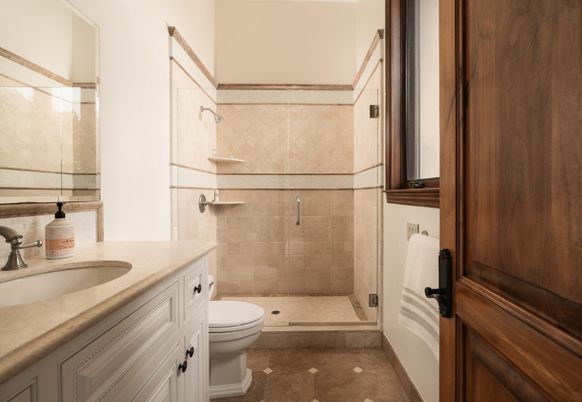 Bathroom, Glass Shower, Interior