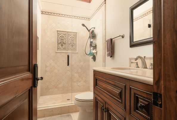 Bathroom, Glass Shower, Interior