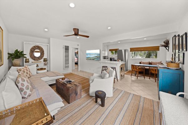 Dining room, Interior, Kitchen, Living room, Recessed Lighting