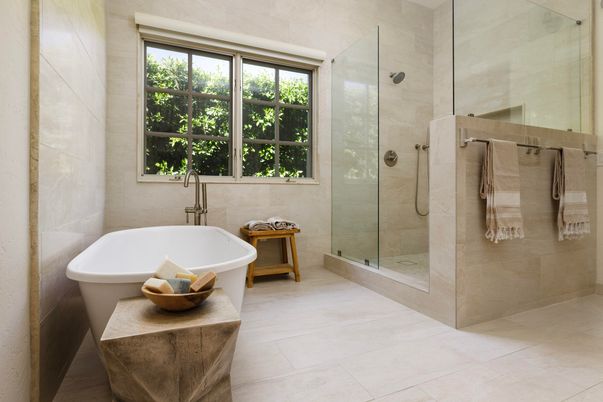 Bathroom, Glass Shower, Interior