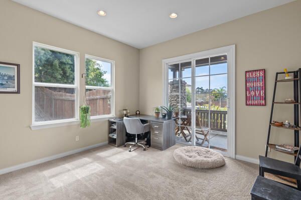 Home Office, Interior, Recessed Lighting