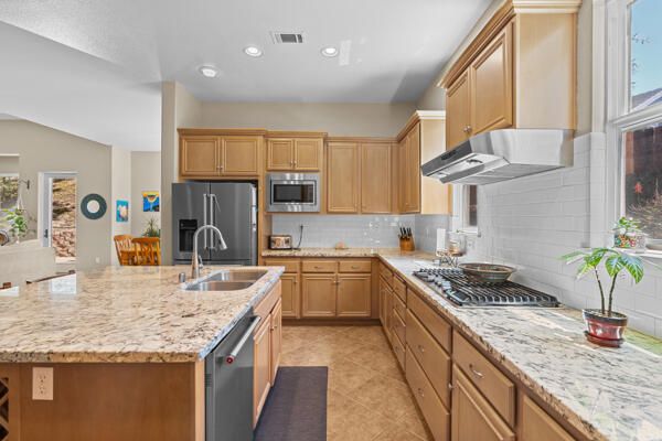 Interior, Kitchen, Recessed Lighting, Stainless Steel Appliances
