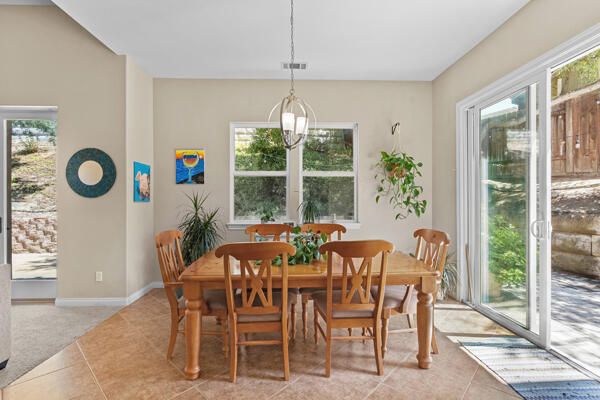 Dining room, Interior, Pendant Lights