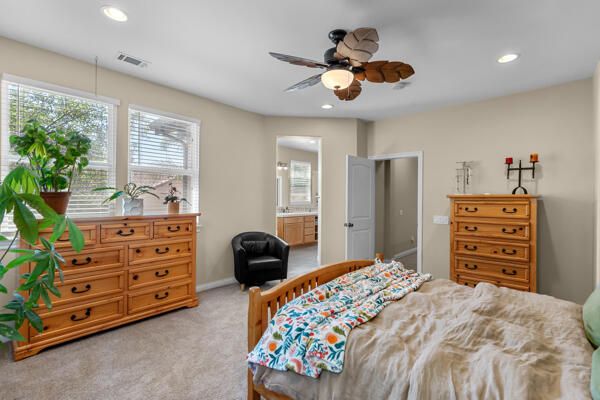 Bedroom, Interior, Recessed Lighting