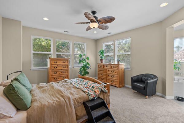 Bedroom, Interior, Recessed Lighting