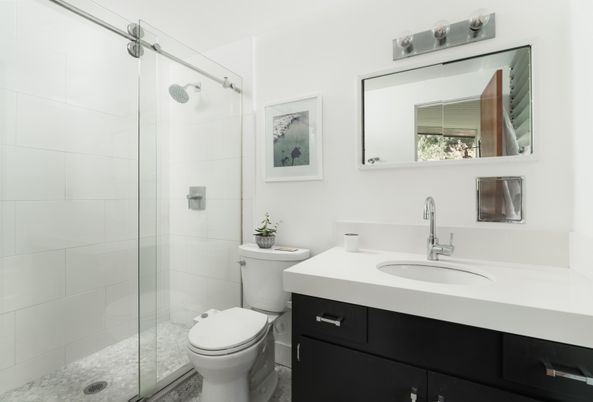 Bathroom, Glass Shower, Interior