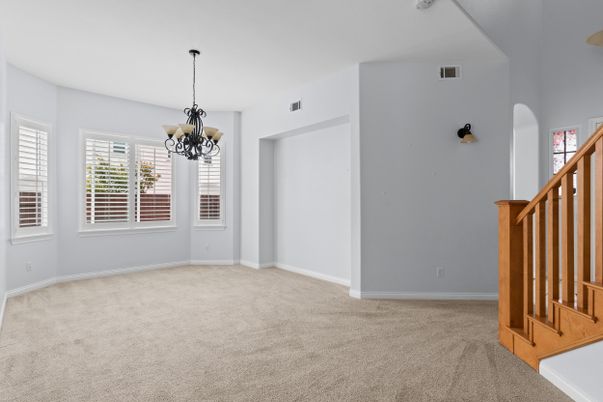 Chandelier, Empty room, Interior