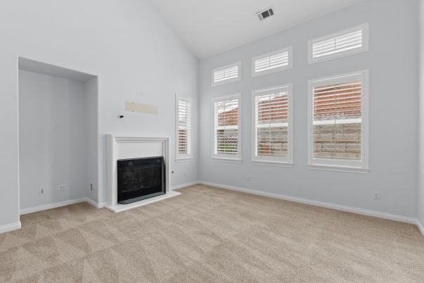 Empty room, Fireplace, Interior