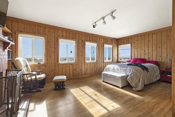 Bedroom, Interior, Wood Texture Flooring, Wooden Walls