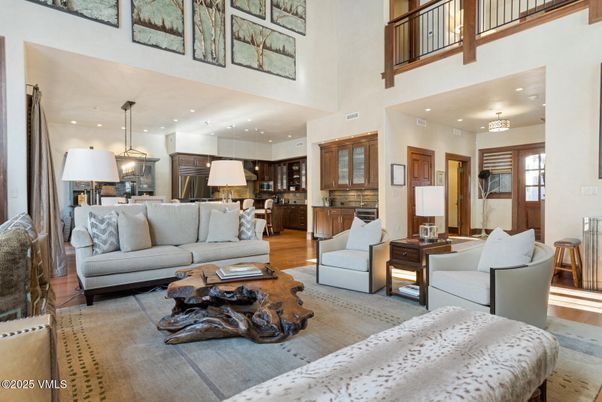 Interior, Kitchen, Living room, Pendant Lights, Recessed Lighting, Stainless Steel Appliances, Wood Texture Flooring