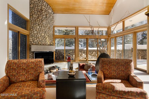 Fireplace, Interior, Living room, Sun Room, Wooden Ceilings