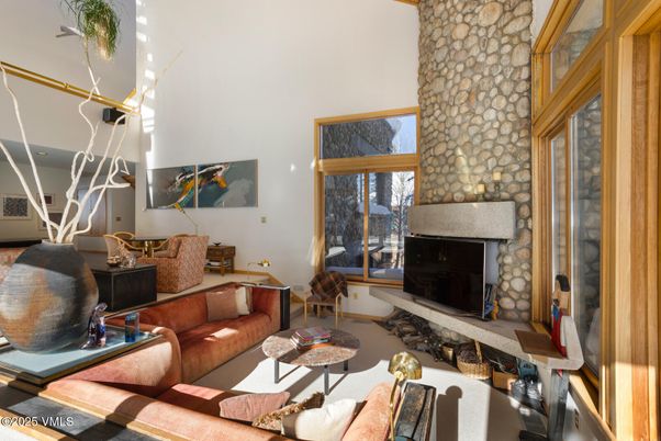 Fireplace, Interior, Living room, Stone Walls