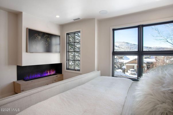 Bedroom, Fireplace, Interior, Recessed Lighting