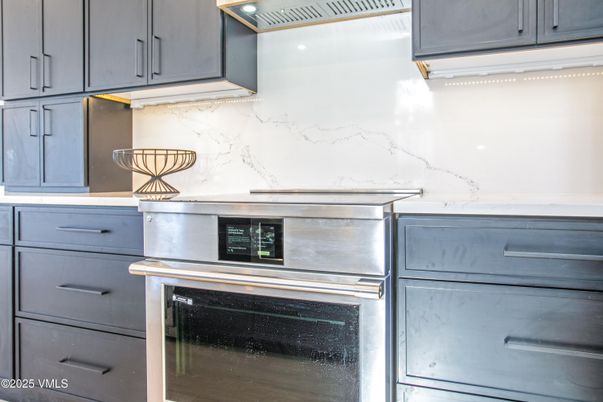 Interior, Kitchen, Marble Walls, Stainless Steel Appliances