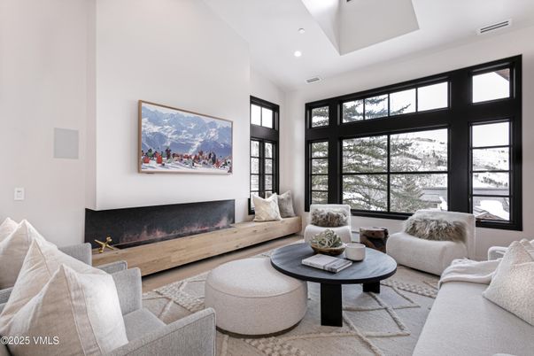 Interior, Living room, Recessed Lighting