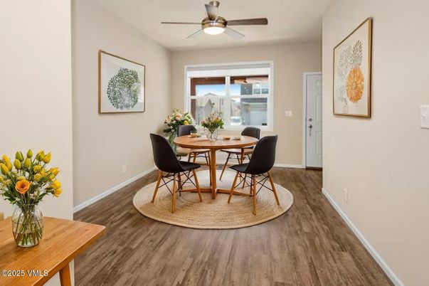 Dining room, Interior, Wood Texture Flooring