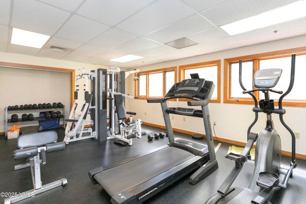 Fitness Equipment, Gym, Interior, Recessed Lighting