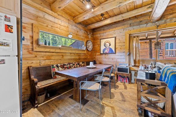 Dining room, Interior, Wooden Beams, Wooden Ceilings, Wood Texture Flooring, Wooden Walls