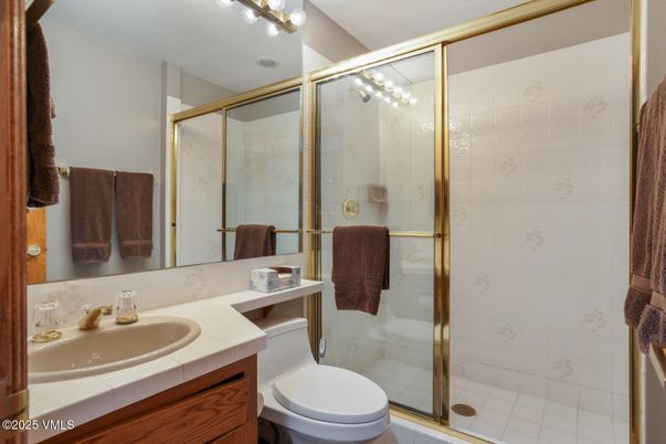 Bathroom, Glass Shower, Interior, Tile Countertops