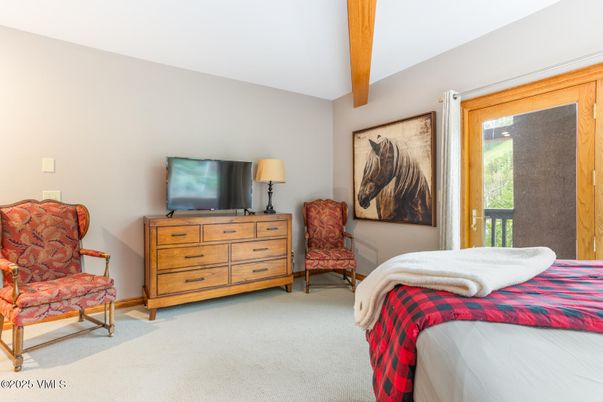 Bedroom, Interior, Wooden Beams